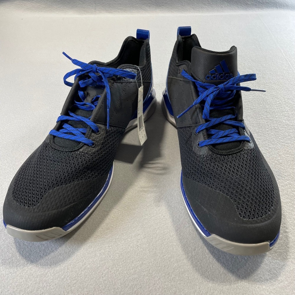 Adidas Speed Trainer 3.0 Mens Baseball Training Shoes Black Blue Q16540 Size 16